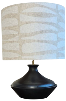 Tajine lamp, black pottery