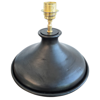 Tajine lamp, black pottery