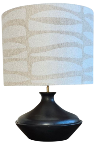 Tajine lamp, black pottery